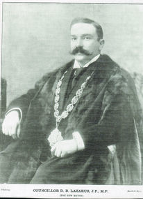 Photograph - COUNCILLOR D.B. LAZARUS, J.P., M.P, 1895