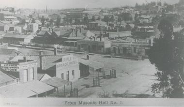 Photograph - RIFLE BRIGADE HOTEL - FROM MASONIC HALL NO 1, 1876
