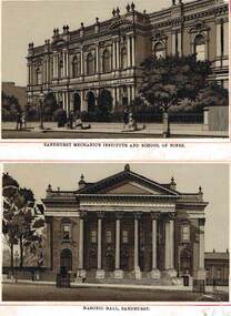 Photograph - SCHOOL OF MINES - MASONIC HALL SANDHURST, c. 1888