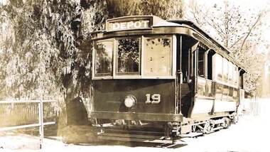 Photograph - BENDIGO TRAM NO 19, 1935