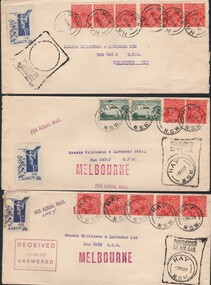 Document - BASIL WATSON COLLECTION: AIRMAIL ENVELOPES (SUNDRY ADDRESSED), 1929 (various)
