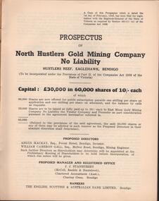 Document - MCCOLL, RANKIN AND STANISTREET  COLLECTION: SOUTH DEBORAH GOLD MINES NL, 1950-51