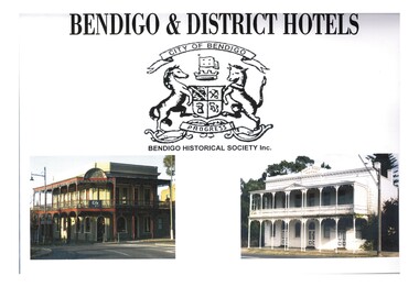 Book - BENDIGO & DISTRICT HOTELS, 2009