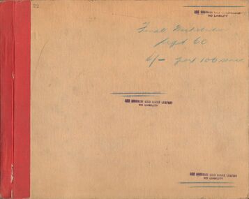 Document - MCCOLL, RANKIN AND STANISTREET COLLECTION: NEW MONUMENT GOLD MININING CO. NL, CHEQUE BOOK, 1960 - 1964