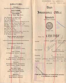 Document - MCCOLL, RANKIN AND STANISTREET  COLLECTION: SOUTH DEBORAH GOLD MINES NL: FIRE POLICY, 6/9/1940