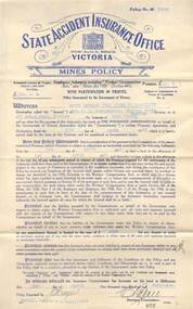 Document - MCCOLL, RANKIN AND STANISTREET  COLLECTION: SOUTH DEBORAH GOLD MINES NL: MINES POLICY, 2/4/1946
