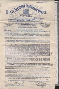 Document - MCCOLL, RANKIN AND STANISTREET  COLLECTION: SOUTH DEBORAH GOLD MINE NL: MINES POLICY, 17/5/1945