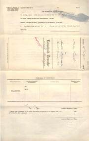 Document - MCCOLL, RANKIN AND STANISTREET  COLLECTION: ALICE PEEL TRANSFER OF LAND: SOUTH DEBORAH GOLD MINE NL, 12/4/1946
