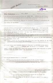 Document - MCCOLL, RANKIN AND STANISTREET COLLECTION: DEBORAH UNITED GOLD MINING COMPANY NL - LEASE DOCUMENT, 1952