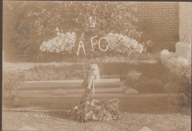 Photograph - BASIL WATSON COLLECTION: GRAVESITE OF BASIL WATSON, 1917
