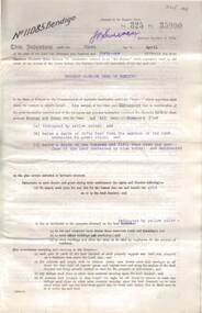Document - MCCOLL, RANKIN AND STANISTREET COLLECTION: HERBERT JACKSON LEED OF BENDIGO, 1 April 1941