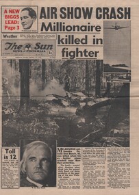 Document - BASIL WATSON COLLECTION: NEWSPAPER CUTTINGS RELATING TO OPENING OF BENDIGO AIRPORT 1970, 1970