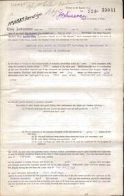 Document - MCCOLL, RANKIN AND STANISTREET COLLECTION: DEBORAH GOLD MINES NL GOLD MINING LEASE DOC, 1941