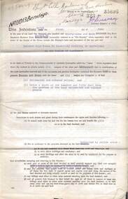Document - MCCOLL, RANKIN AND STANISTREET COLLECTION: DEBORAH GOLD MINES NL GOLD MINING LEASE ON PRIVATE LAND, 1941
