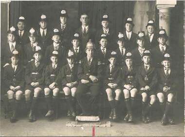 Photograph - BENDIGO EAST JUNIOR FIRE BRIGADE, 1937