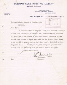 Document - MCCOLL, RANKIN AND STANISTREET COLLECTION: DEBORAH GOLD MINE NL - LEASE DOCUMENTS, 1935, 1941