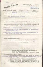 Document - MCCOLL, RANKIN AND STANISTREET COLLECTION: GOLD MINING LEASE CROWN LAND, 1937