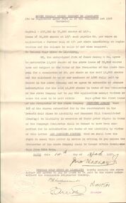 Document - MCCOLL, RANKIN AND STANISTREET COLLECTION: DEBORAH GOLD MINES NL - UNDERWRITING LETTER, 1937