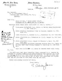 Document - MCCOLL, RANKIN AND STANISTREET COLLECTION: LETTER FROM MISS. G. ALICE JONES RE LAND SALE, 1941