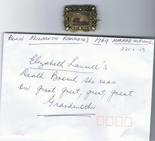 Accessory - BROOCH:  ELIZABETH LANSELL'S DEATH BROOCH
