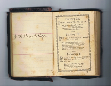 Book - LANSELL COLLECTION: THE BIRTHDAY SCRIPTURE TEXT BOOK, 1878