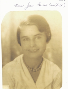 Photograph - MAVIS JEAN GOULD ( NEE FIELD ) DESCENDANT OF GEORGE LANSELL, 1931