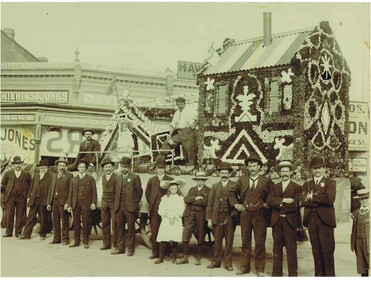Photograph - CASLEY COLLECTION: EASTER FAIR FLOAT, BENDIGO, Circa 1900