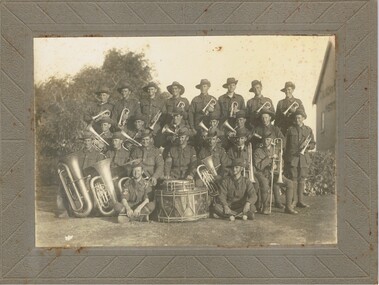 Photograph - M. ROSE COLLECTION: MILITARY BRASS BAND, 24-3-1925