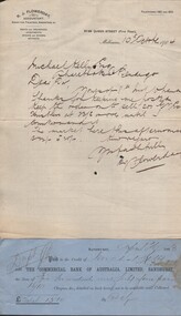 Document - KELLY AND ALLSOP COLLECTION: COLLECTION OF LETTERS (TO MICHAEL KELLY), 1904