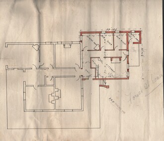 Document - BUSH COLLECTION: PLAN OF HOUSE (FOREST ST, BENDIGO)