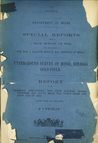 Book - UNDERGROUND SURVEY OF MINES, BENDIGO GOLDFIELD 1901, 1901