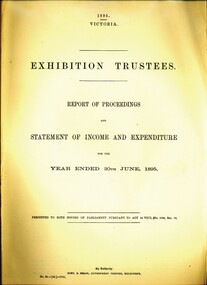 Document - EXHIBITION TRUSTEES, REPORT OF PROCEEDINGS, 1896