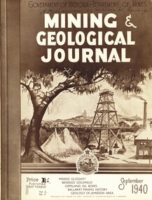 Book - MINING & GEOLOGICAL JOURNAL VOL.2, NO.3, 1940