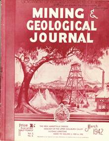 Book - MINING & GEOLOGICAL JOURNAL. VOL.S,NO.6, 1942
