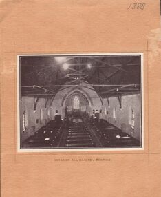 Photograph - ELMA WINSLADE WELLS COLLECTION: INTERIOR ALL SAINTS BENDIGO