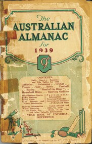 Book - THE AUSTRALIAN ALMANAC FOR 1939, 1939
