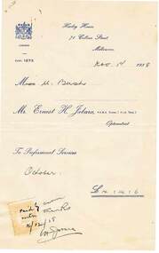 Document - BUSH COLLECTION: MEDICAL ACCOUNT (OPTOMETRIST) TO MERLE BUSH, 1938