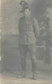 Photograph - ELMA WINSLADE WELLS COLLECTION: PHOTO OF TROOPER L.F.W. SMITH, 1915