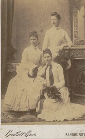 Photograph - ELMA WINSLADE WELLS COLLECTION: PHOTO OF THREE YOUNG LADIES