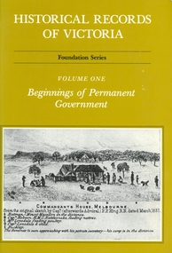 Book - HISRORICAL RECORDS OF VICTORIA VOLUME ONE, 1981