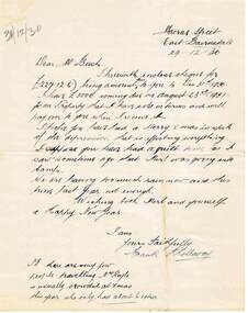 Document - BUSH COLLECTION: CORRESPONDENCE TO S A BUSH, 1921-1930