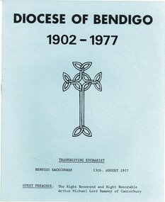 Book - DIOCESE OF BENDIGO 1902 - 1977, 1977