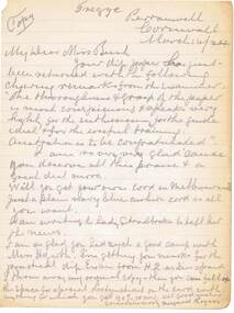 Document - BUSH COLLECTION: COLLECTION OF CORRESPONDENCE TO S A BUSH, 1920-1930