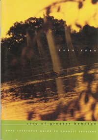 Book - CITY OF GREATER BENDIGO GUIDE TO COUNCIL SERVICES, 2000