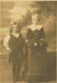 Photograph - PORTRAIT OF 2 CHILDREN