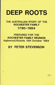 Book - DEEP ROOTS, 1984