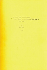 Book - HOW MOTHERS COPED IN THE DEPRESSION, 1982