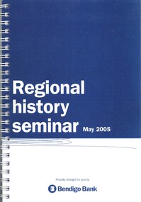 Book - REGIONAL HISTORY SEMINAR MAY 2005  - AGRARIAN DEALS, PASTORAL REALITIES: THE USE AND MISUSE OF LAND IN RURAL AUSTRALIA, 1788 - 2004, 2005