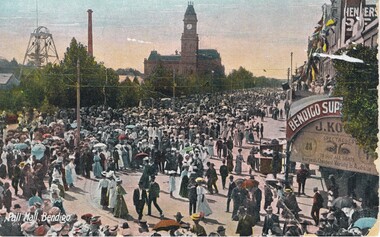 Postcard - OLIVE PELL COLLECTION: POSTCARD PALL MALL BENDIGO
