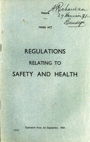Book - MINE'S ACT, 1954